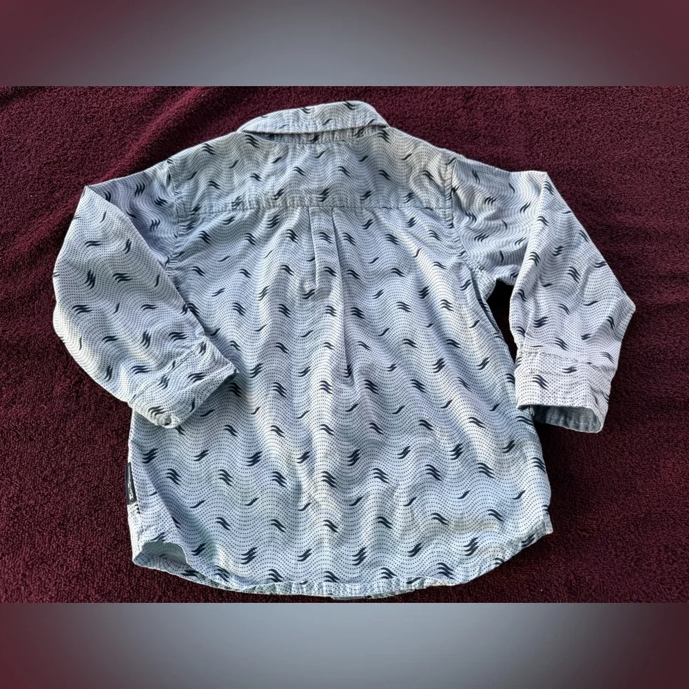 Lot/Bundle if 4 Boys Toddler Button Down Casual Dressy Long Sleeve Shirt 18M
